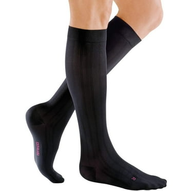 mediven for men classic 30-40 mmHg Calf High Closed Toe Compression Stockings, Black, VI (Extra Wide)-Tall