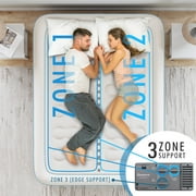 Beautyrest Duet 18” Queen Size Air Mattress with Dual Adjustable Built-in Pump - Blow Up Mattress Best for Camping, Guests, Travel