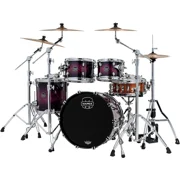 Mapex Saturn VI Fusion 4-Piece Shell Pack with 20 Bass Drum Royal Purple Burst