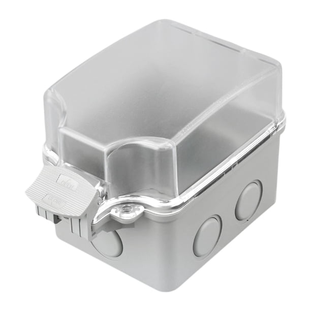 Cubierta de salida de salida al aire libre de 2 piezas Caja de salida eléctrica IP66 Protección confiable Cubierta de zócalo eléctrico para la piscina Para el enchufe expuesto