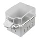 thumbnail image 1 of Cubierta de salida de salida al aire libre de 2 piezas Caja de salida eléctrica IP66 Protección confiable Cubierta de zócalo eléctrico para la piscina Para el enchufe expuesto, 1 of 8