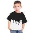 thumbnail image 3 of Jinhomg Kids Printed T-shirts Toddler Boys Girls Short Sleeve Crewneck Graphic Tees Summer Cute Tee Tops Deal of The Day Prime Today White 5-6 Years, 3 of 6