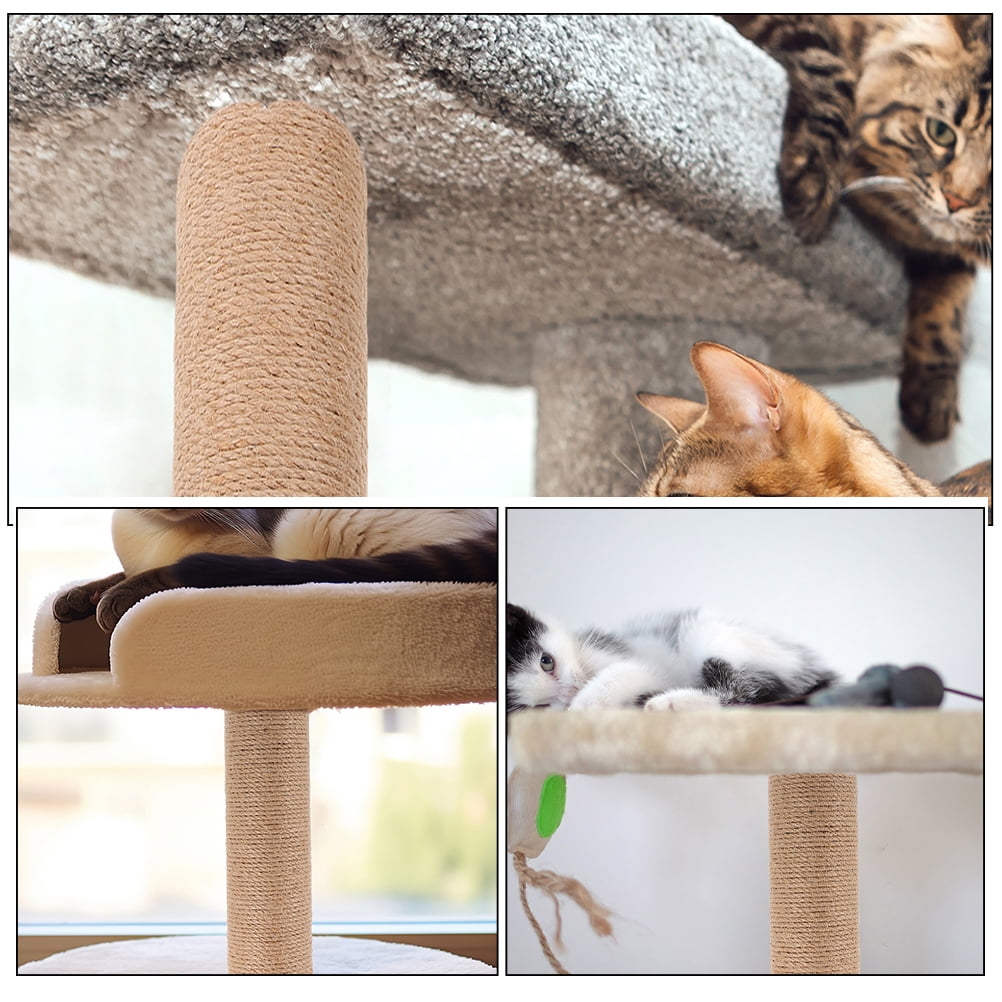 2pcs Cat Scratching Post Replacement Sisal Pole for Corner Wall