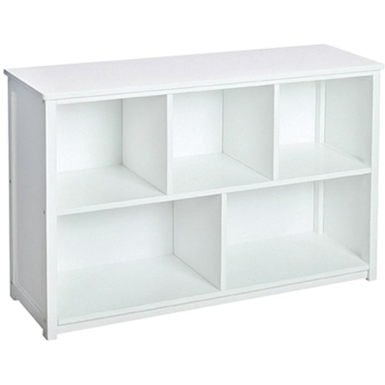 Guidecraft Classic White Bookshelf Children s 5 Compartment Toy