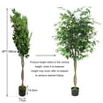 thumbnail image 2 of Artificial Banyan Trees, Simulated Banyan Tree, Fake Tree with Silk Realistic Leaves and Lifelike Trunk, Artificial Plants Faux Ficus Tree with Pot for Indoor Outdoor Home Office Living Room Decor, 2 of 9