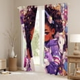 thumbnail image 3 of Black Curtains,Cartoon Unicorn Curtains & Drapes American African Blackout Curtains,Afro Hair Princess Melanin Curtains Magical Animal Horse Kawaii Room Decor, 3 of 6