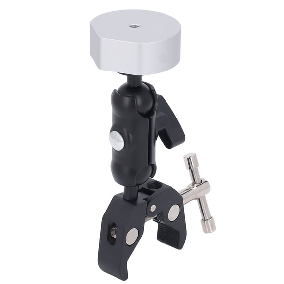Pole Clamp Mount for Mini, Easy To Install Portable Aluminum Alloy Strong Clip Adjustable Clamp Mount for Mini for Pole RV Trailer Yacht