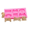 thumbnail image 3 of kurtrusly Festival Non-stick Jelly Cake Chocolate Mousse Pudding Cookies Mould Reusable Bar Dessert Decorating 1Set, 3 of 6