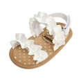 thumbnail image 1 of Summer Sandals Girl Summer Outdoor First Walk Summer Sandals White Size 6, 1 of 7