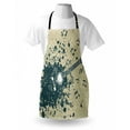 thumbnail image 3 of Modern Apron Acoustic Guitar on Retro Murky Background with Music Notes Melody Illustration, Unisex Kitchen Bib Apron with Adjustable Neck for Cooking Baking Gardening, Beige Dark Blue, by Ambesonne, 3 of 3