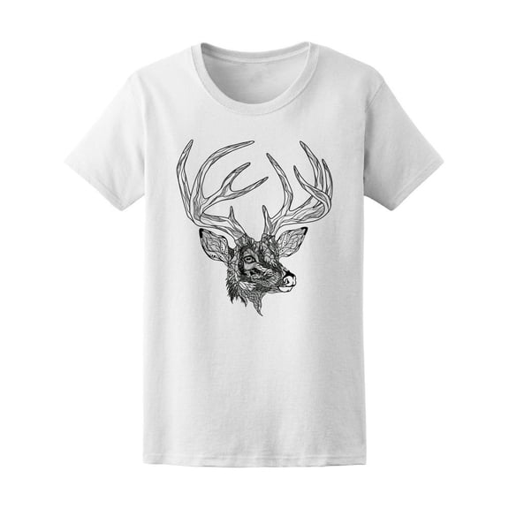 Beautiful Boho Deer Sketch Tee Men's -Image by Shutterstock