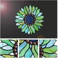 thumbnail image 3 of Vinplus Sunflower Stained Glass Window Hangings Handmade Tiffany Crafts Window Panels for Decor Home Gifts, 3 of 6