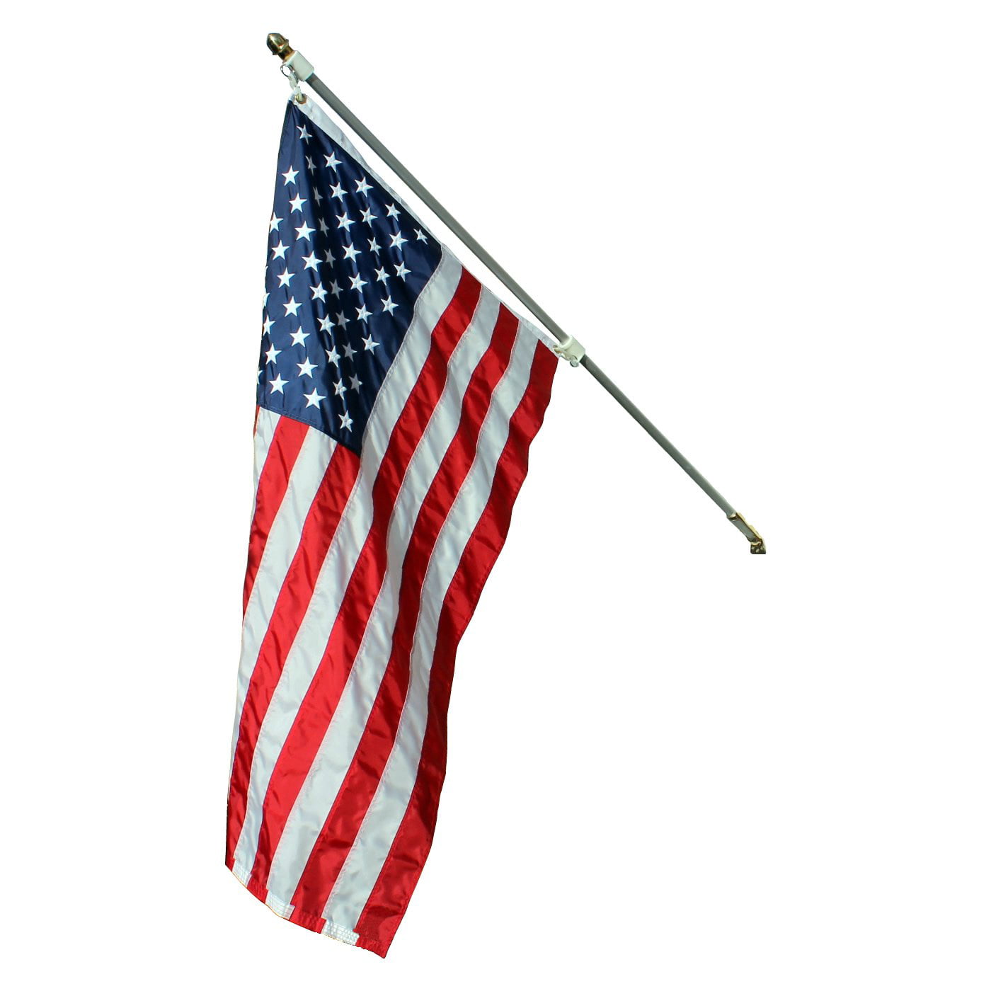 3x5 USA Flag Flagpole 10 ft Details about   10ft Aluminum Outdoor Flag Pole KIT Ground Spike 