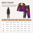thumbnail image 4 of Balery Bright Universe Conjunto de Pijama con Estampado para Mujer, Conjunto de Dos Piezas con Manga Larga, Ropa de Dormir Suave con Bolsillos, Pijamas Cómodos-X-Large, 4 of 7