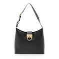 thumbnail image 1 of Pre-Owned Salvatore Ferragamo Leather Gancio Trifolio Large Shoulder Bag, 1 of 11