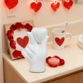 thumbnail image 6 of DefiDgd Small Heart Shaped Hands Sculpture Decor Table Ornament,Love Finger Statue Modern Home Decor for Valentine's Day Birthday Party Home Decoration(White), 6 of 6