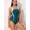 green, variant on Attraco One Piece Swimsuits Womens Athletic Training Bathing Suit Adjustable Strap Swimwear