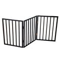 thumbnail image 2 of PETMAKER 3-Panel Indoor Foldable Pet Gate for Stairs or Doorways (Brown), 2 of 2