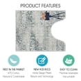 thumbnail image 2 of Sussexhome Toilet Mat - Machine Washable & Absorbent Bath Rugs for Bathroom Floor - Plush, Non Slip Bath Rug - Polyester & Cotton Bathroom Rugs with Printed Pattern Design - 20”x24" Bathroom Mats, 2 of 6