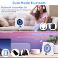 thumbnail image 6 of Gueray Portable CD Player Bluetooth CD Players for Home Desktop with Dual Bluetooth LCD Screen Display, CD Player with Speakers & Timer Wireless FM Radio, 6 of 8