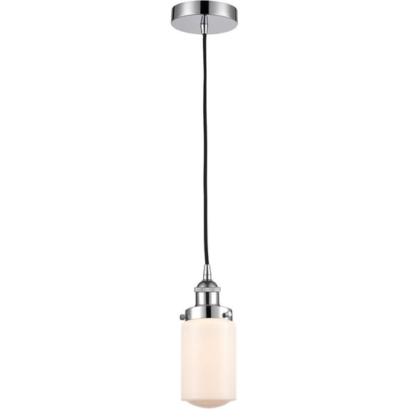 616-1PH-PC-G311-LED-Innovations Lighting-Dover - 1 Light Mini Pendant In Traditional Style-10.25 Inches Tall and 4.5 Inches Wide Polished Chrome Matte