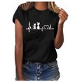 thumbnail image 2 of OKBOP Red Crop Tops for Women,Girls Plus Size Print Tees Shirts Short Sleeve T Shirt Green Blouses for Women Black Button Up Shirt Women, 2 of 7