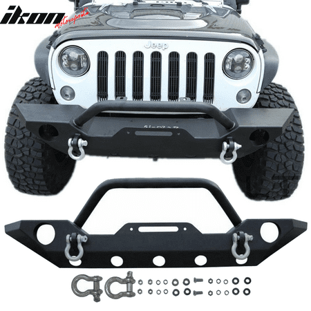 Jeep Wrangler Jk Front Bumper >> Fits 07 19 Jeep Wrangler Jk Jl Front Bumper Guard Black Textured Jeep Wrangler Jk Front Bumper >> Fits 07 19 Jeep Wrangler Jk Jl Front Bumper Guard Black Textured