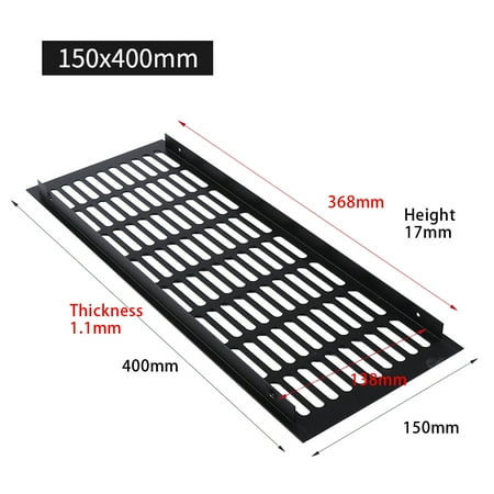 

BESHOM 150mm Aluminium Rectangular Cabinet Wardrobe Air Vent Grille Ventilation-Cover