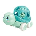 thumbnail image 4 of Coche sonajero suave con ruedas para niños y niñas, regalo de cumpleaños Tortuga Azul Verde, 4 of 9