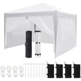 thumbnail image 1 of YUSAZENS 10x10 FT Heavy Duty Pop Up Canopy Tent Commercial Grade with 6 Sidewalls Waterproof All Weather for Wedding Party Backyard Patio Garden White, 1 of 6