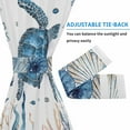 thumbnail image 5 of Watercolor Sea Turtle Door Curtains for Door Window, French Sidelight Front Back Door Curtains with Tieback, Kitchen Rod Pocket Drapes Panel 25"x72" Coastal Beach Nautical Blue Ocean, 5 of 6