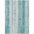 thumbnail image 2 of Addison Rugs Chantille Indoor/Outdoor Transitional Stripes Teal Washable Rectangle Rug, 2'6" x 3'10", 2 of 6