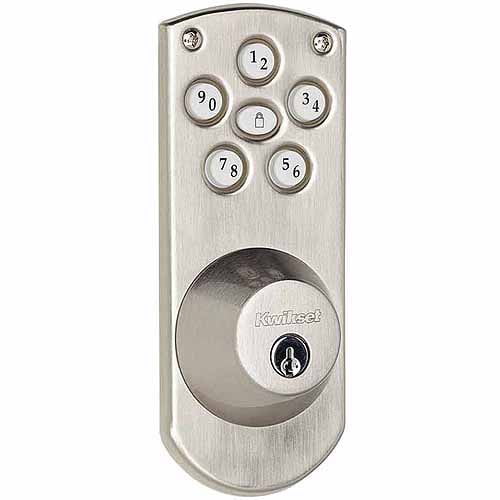 Kwikset Satin Nickel Finish Powerbolt Keyless Home Access System