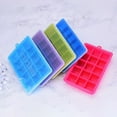 thumbnail image 2 of Mistaha Silicone Ice Cube Trays with Lids Square Ice Cube Molds 15 Ice Cubes Maker, 2 of 8