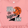 thumbnail image 4 of Inktastic Little Sister and Biggest Fan Basketball Player Girls Toddler Dress, 4 of 5