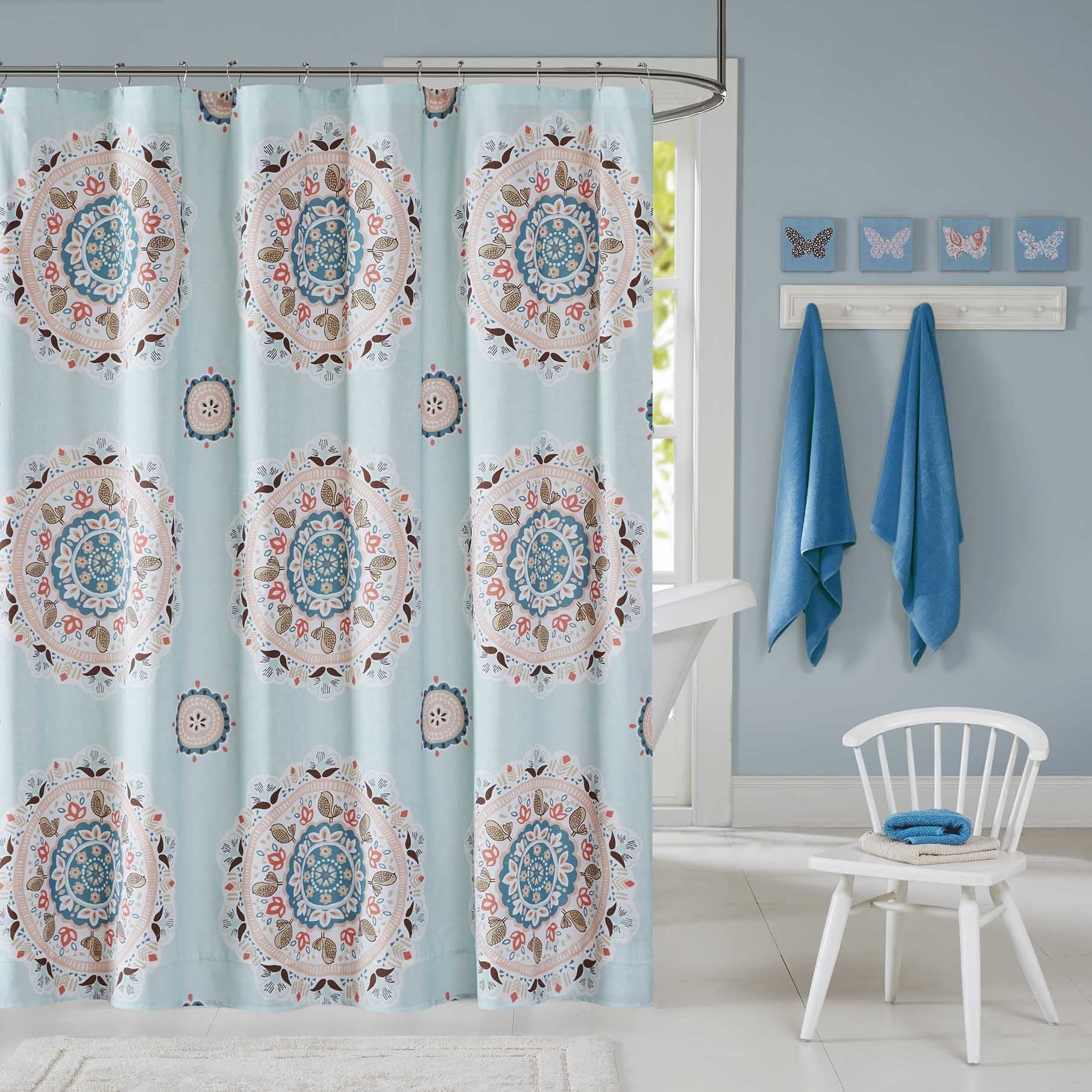 Ink Ivy Hana Kids Shower Curtain 72 X Blue Com Departments