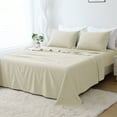 thumbnail image 6 of Mildly Queen Size Soft Bed Sheets Set, 1800 Thread Count, 22" Deep Pocket 4 packs, Soft Microfiber, Beige, 6 of 7