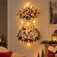 thumbnail image 7 of Light-Up Christmas Scene Wall Decor, Illuminated Christmas Tree & Village Wall Hanging, Cascading Warm Lights, Indoor Holiday Decor, 7 of 7