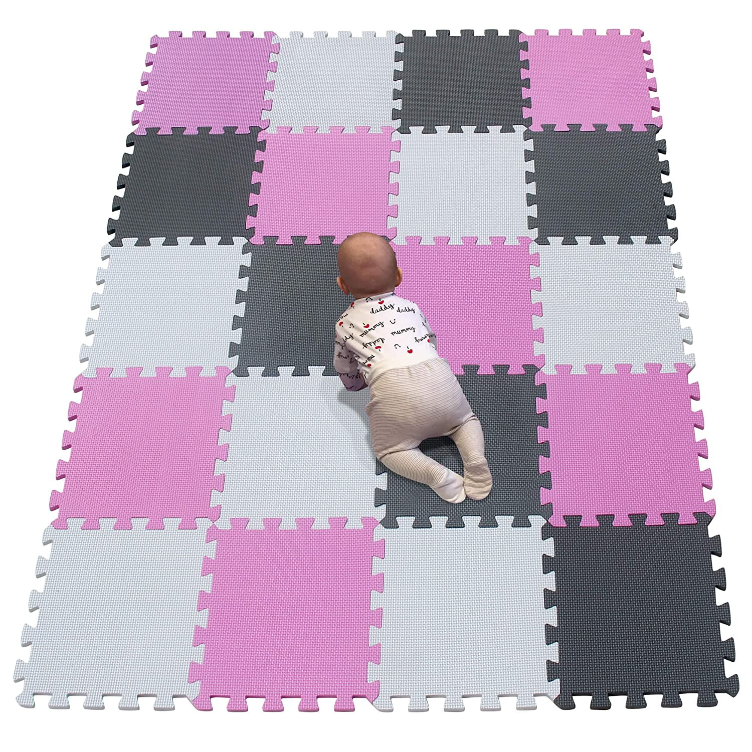 20Pcs Eva Foam Mat Soft Floor Tiles Interlocking Play Kids Baby Gym Mats 30X30cm