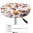 thumbnail image 4 of Haiem Turkey And Thanksgiving2 Print Cushion Round Bar Chair Seat Cover Bar Chair Cushion Covers Elastic Washable Bar Chair Cover,Protects from Scratches and Stains-14 inch, 4 of 7