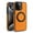 Orange, variant on Dteck Magnetic for iPhone 14 Pro Max Leather Case,360° Adjustable Ring Stand Case Compatible with Magsafe Shockproof Protective Slim Phone Cover for Men Women,Black