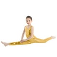 thumbnail image 3 of YONGHS Kids Girls Shiny Metallic Tank Unitard Gymnastics Leotard Ballet Jumpsuit 3-14, 3 of 7