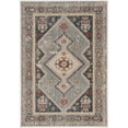 thumbnail image 2 of Contemporary Home Living 2' x 3' Diamond Pattern Area Throw Rug - Cream and Blue, 2 of 7