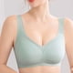 thumbnail image 3 of Gibobby Brasier deportivo para mujer Ropa interior sin costuras de seda helada súper fina, pecho grande para mujer, pequeño, sin anillo de, caída de tamaño(Gris,5XL), 3 of 4
