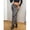 Black, variant on Women Leopard Print Slit Maxi Skirt Black Casual Vacation Style