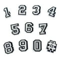 thumbnail image 3 of PVC Letters Numbers Shoe Charms Double A-Z Letters and Decorations Number 0-9# Numbers Clog Charms for Hole Shoes Wristbands Bracelets, 3 of 9