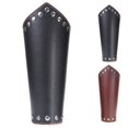 thumbnail image 4 of 2PCS Men Faux Leather Arm Guard Wax Rope Cosplay Wrist Guard Cycling Arm Guard, 4 of 10