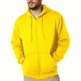 thumbnail image 2 of Solid Color Zip Up Hooded Sweatshirt With Front Pockets Casual Pullover Jacket For Outdoor Athletic Wear, 2 of 3