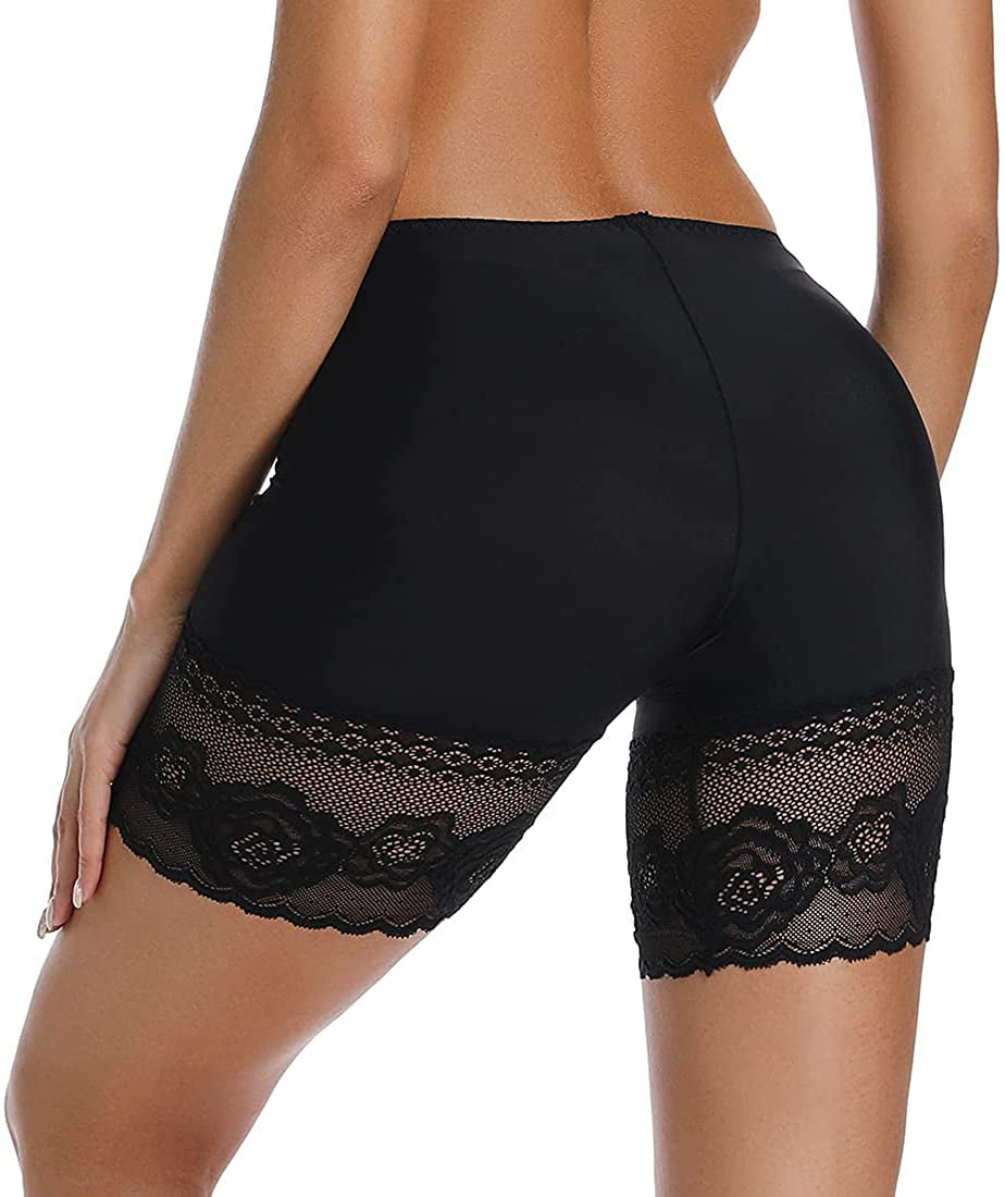 MANIFIQUE Women Slip Shorts for Under Dresses Anti Chafing Underwear Lace  Boyshorts Panties for Summer