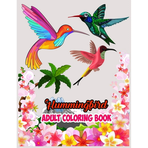 Hummingbird Adult Coloring Book : An Adult Coloring Book ...
